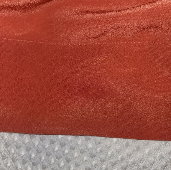 Orange Madewell Silk Dress Size 4 - Picture 7 of 12